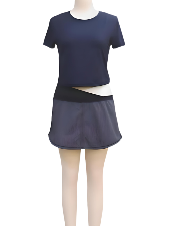Crop T-shirt & Skirt logo